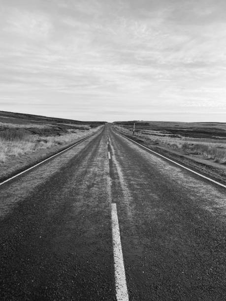 istock Diminishing perspective on an empty highway 1550769358