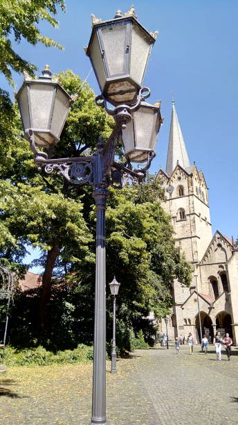 former herford abbey church, now herford minster - herford imagens e fotografias de stock