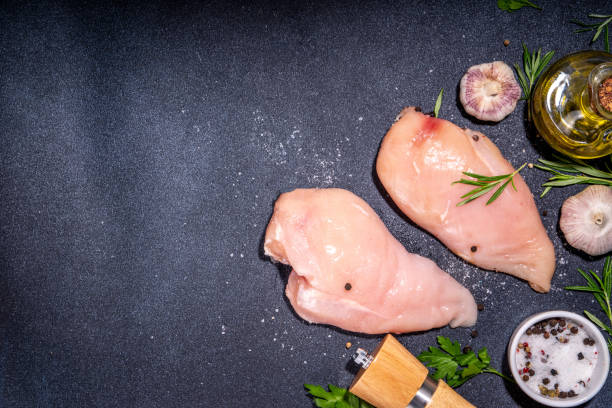 istock Raw chicken breast fillet 1550806841
