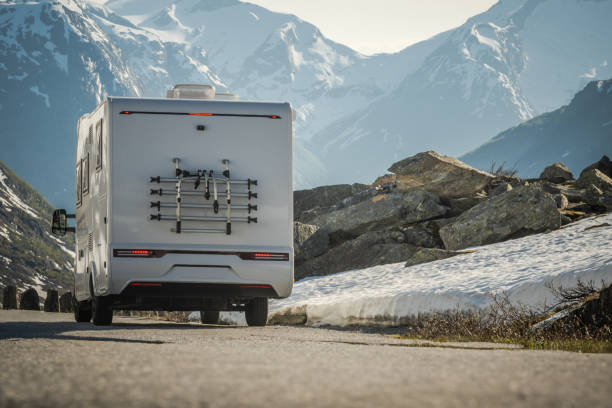 istock Modern Motor Home RV Camper and the Road Trip 1550856440