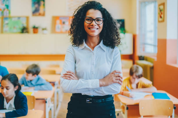 istock Portrait of young teacher in class 1550912031