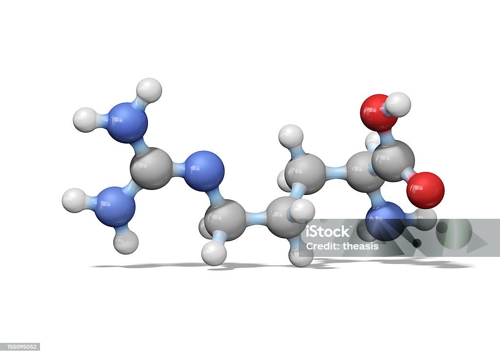 Amino Acid Arginine A model of a molecule of arginine, an amino acid. Amino acids are the building blocks of proteins and have many functions in metabolism. In particular, Arginine has an important function in the immune system, wound healing and cell division. Amino Acid Stock Photo