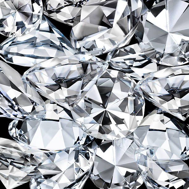 diamond facetas detalhe como plano de fundo - diamante - fotografias e filmes do acervo