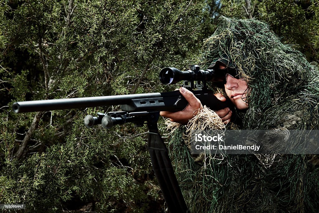 Us Army Special Ops Military Soldier In Camouflage Ghillie Suit Stock Photo  - Download Image Now - iStock