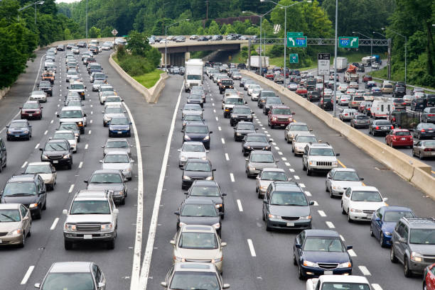 교��통 잼 - highway multiple lane highway mode of transport overpass 뉴스 사진 이미지