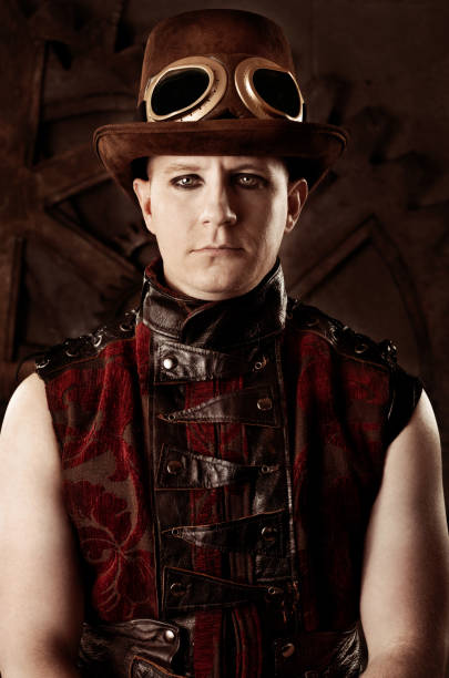 istock Man in Steampunk Fashion 155095521