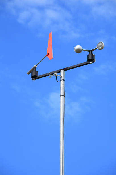 풍속계 - anemometer meteorology weather barometer 뉴스 사진 이미지