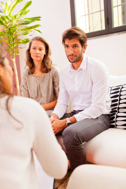 istock couple talking to their psychologist 155095999