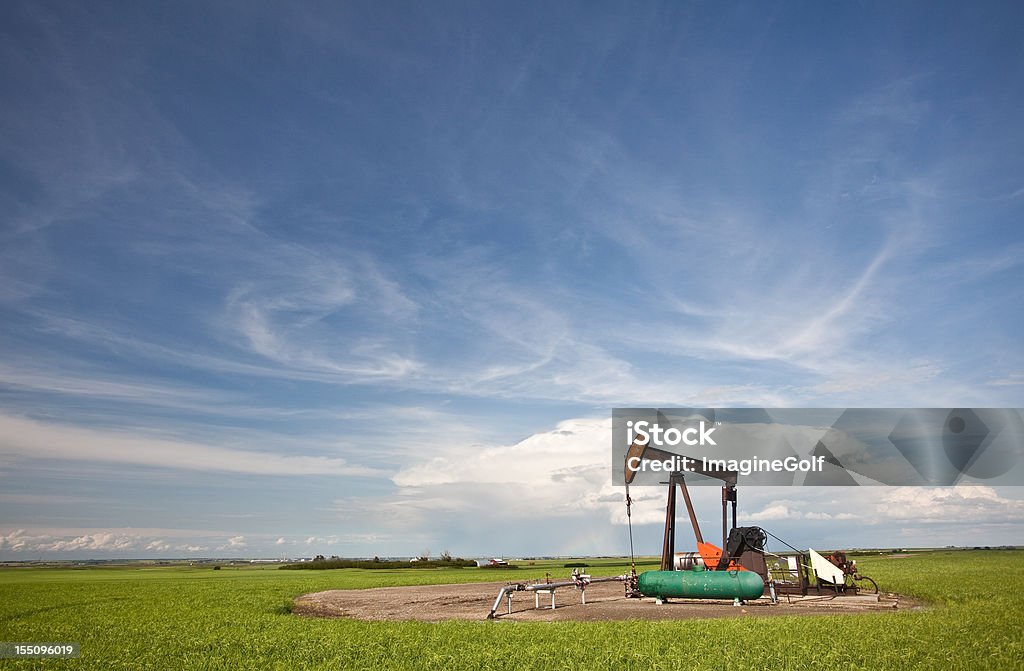 Prairie Pumpjack - Foto de stock de Agricultura royalty-free