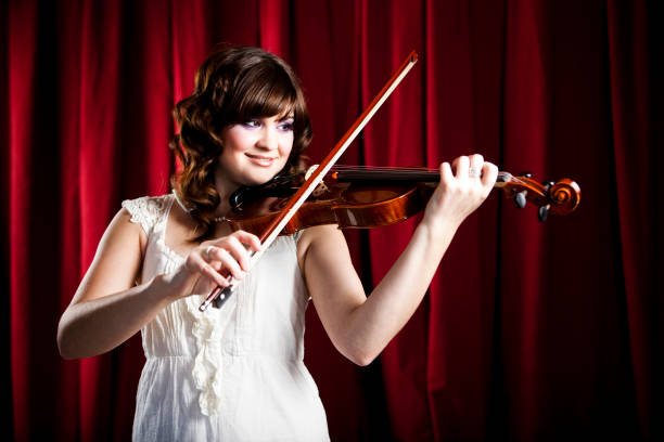 istock Young and Beautiful Violinist 155096020