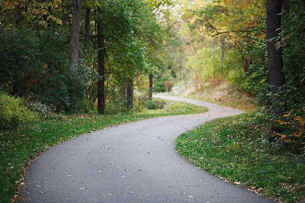 Sendero para ciclistas - foto de stock