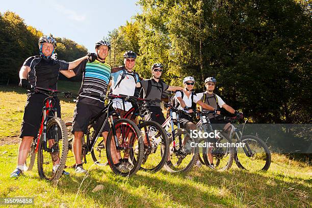 그룹 육백사십 산 바이커 준비 단체에 대한 스톡 사진 및 기타 이미지 - 단체, 산악 자전거-자전거 타기, 자전거 타기