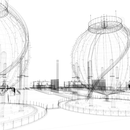 Oil Tank Wireframe