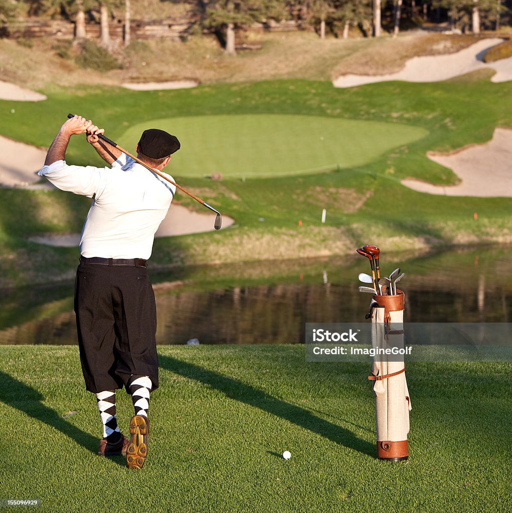 Vintage Golfer with Plus Fours  Golf Stock Photo