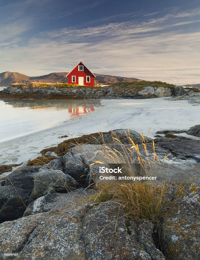 Rorbu norvégienne - Photo de Tromso libre de droits