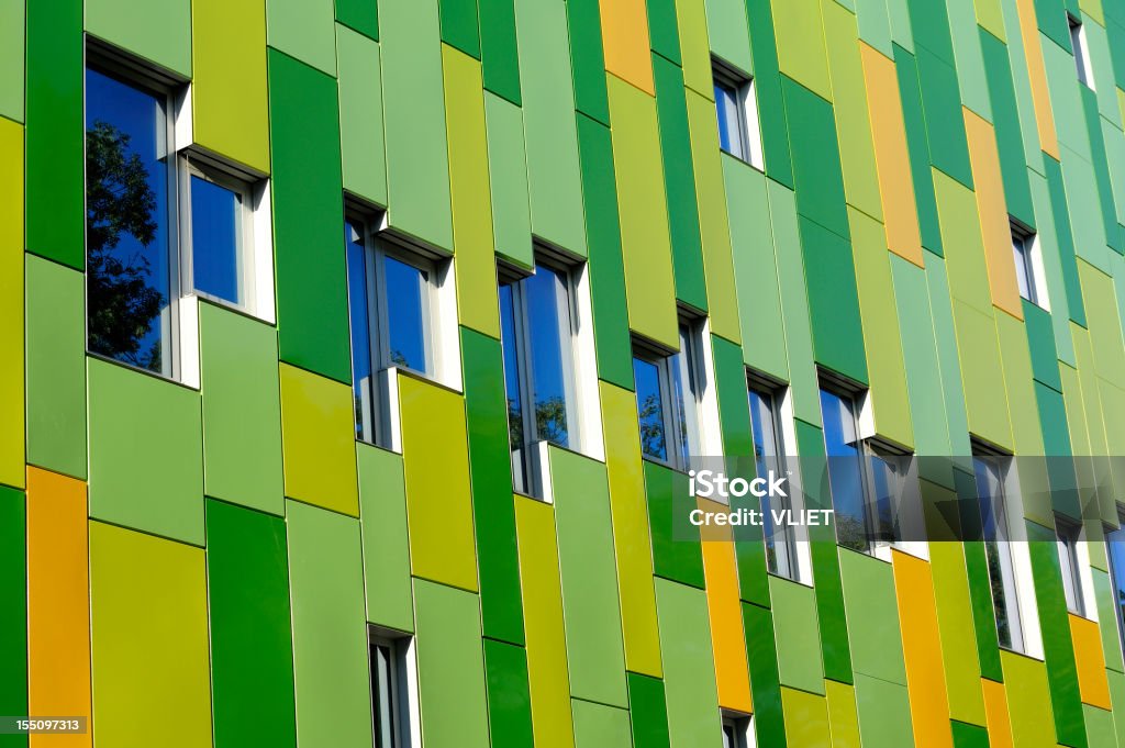 Modern panel  facade of a building with windows  Abstract Stock Photo