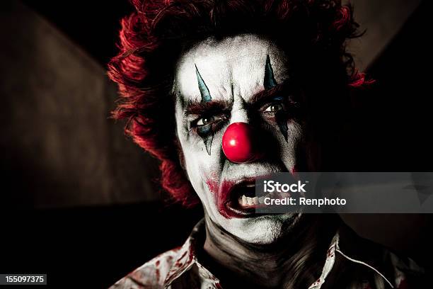 Böse Clown Series Stockfoto und mehr Bilder von Bestürzt - Bestürzt, Bühnenschminke, Clown