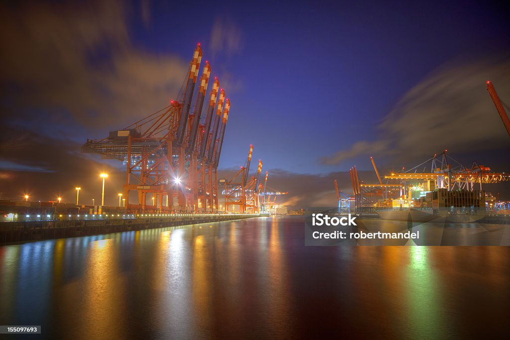 Container Hafen - Lizenzfrei Anlegestelle Stock-Foto