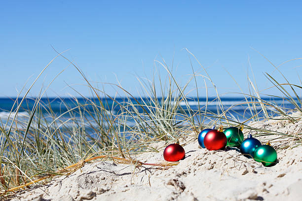 istock Christmas Decoration on the Beach 155097772