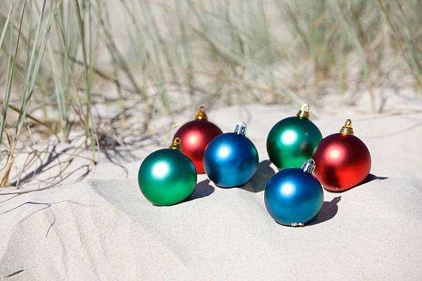 istock Christmas Decoration on the Beach 155097773