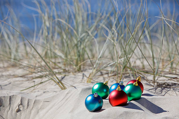 istock Christmas Decoration on the Beach 155097775