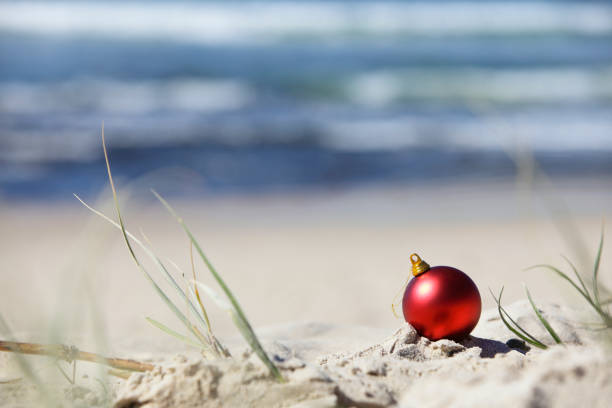 istock Christmas Decoration on the Beach 155097777