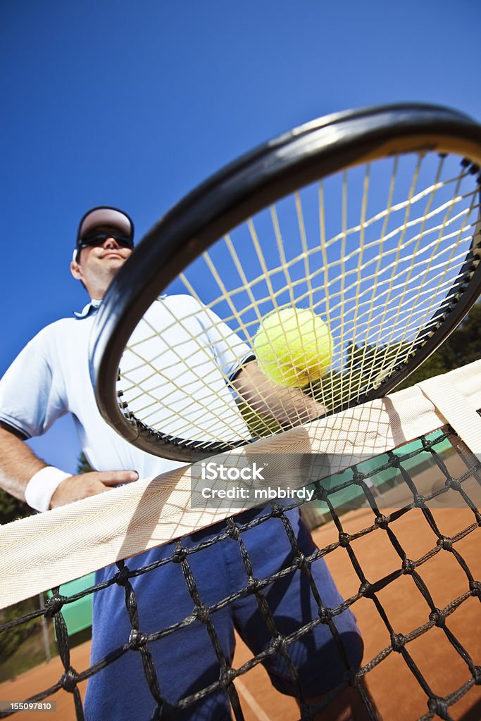 Jogador de tênis - Foto de stock de 40-44 anos royalty-free
