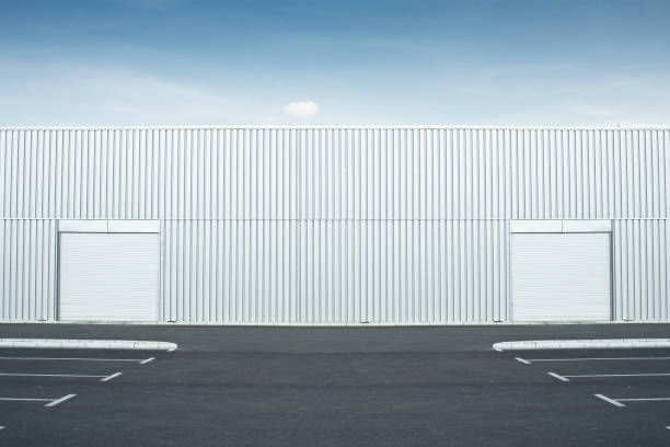 empty parking spaces in garage