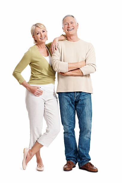 istock Beautiful mature couple smiling together 155097934