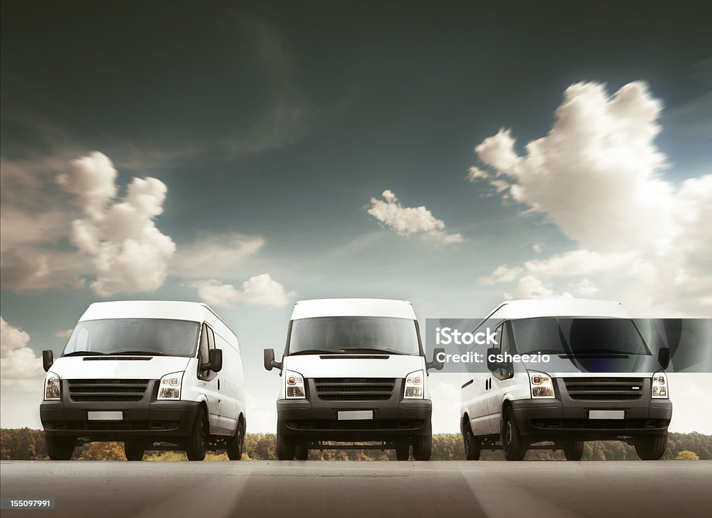 Los camiones de entrega - Foto de stock de Negocio libre de derechos