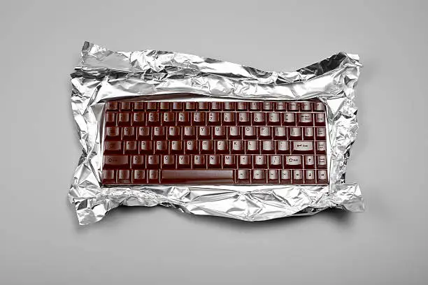 Photo of Chocolate Computer Keyboard