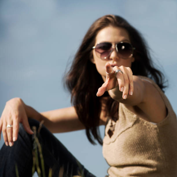 istock Woman pointing with finger on somebody 155098243