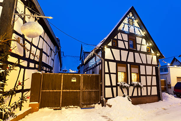 istock Christmas Village At Night 155098424