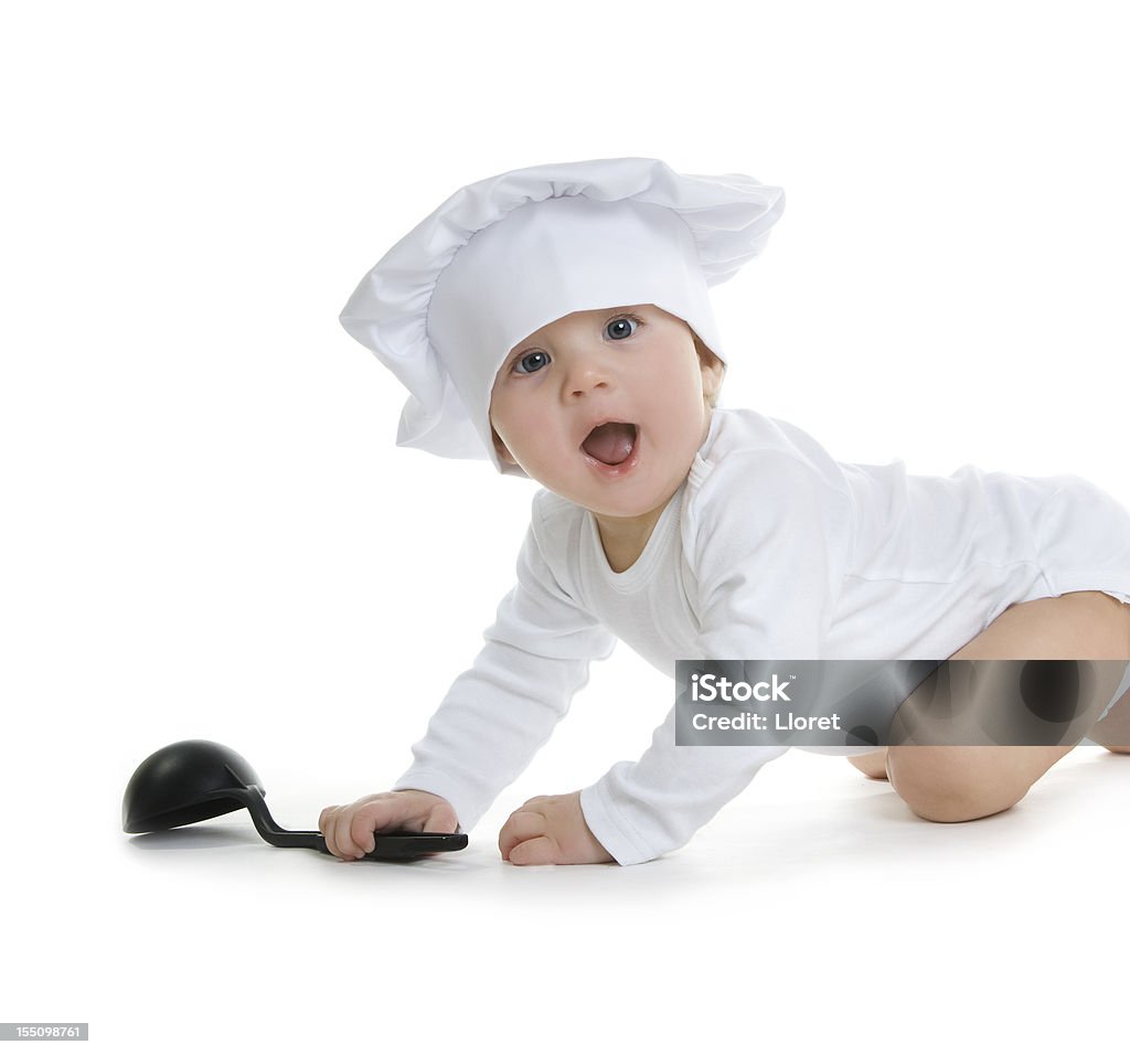 Little Baby Chef - Foto stock royalty-free di Bebé