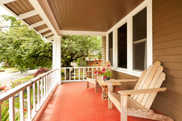 istock Beautiful Covered Porch 155098799
