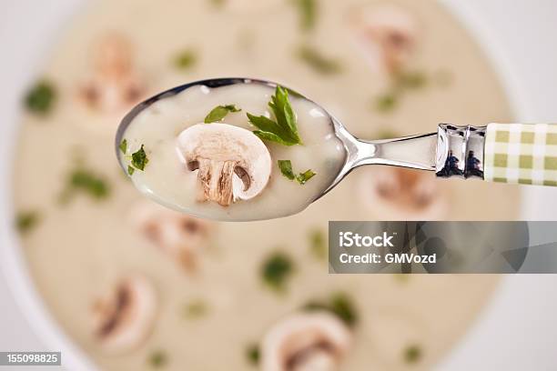 Mushroom Soup Stock Photo - Download Image Now - Cream Soup, Mushroom Soup, Close-up