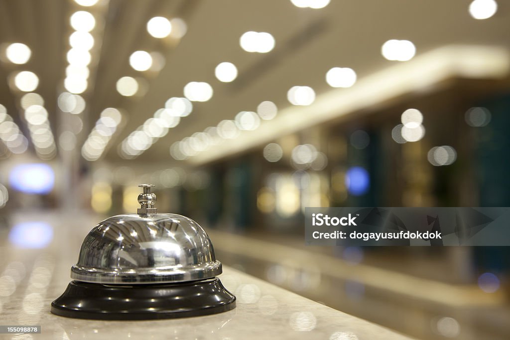 Bell de la recepción del Hotel - Foto de stock de Hotel libre de derechos