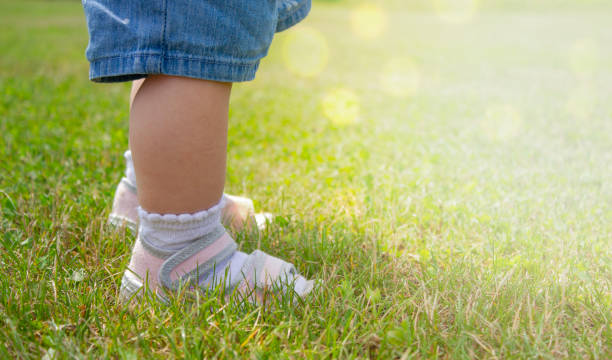 istock The first steps of the kid. 1550991179
