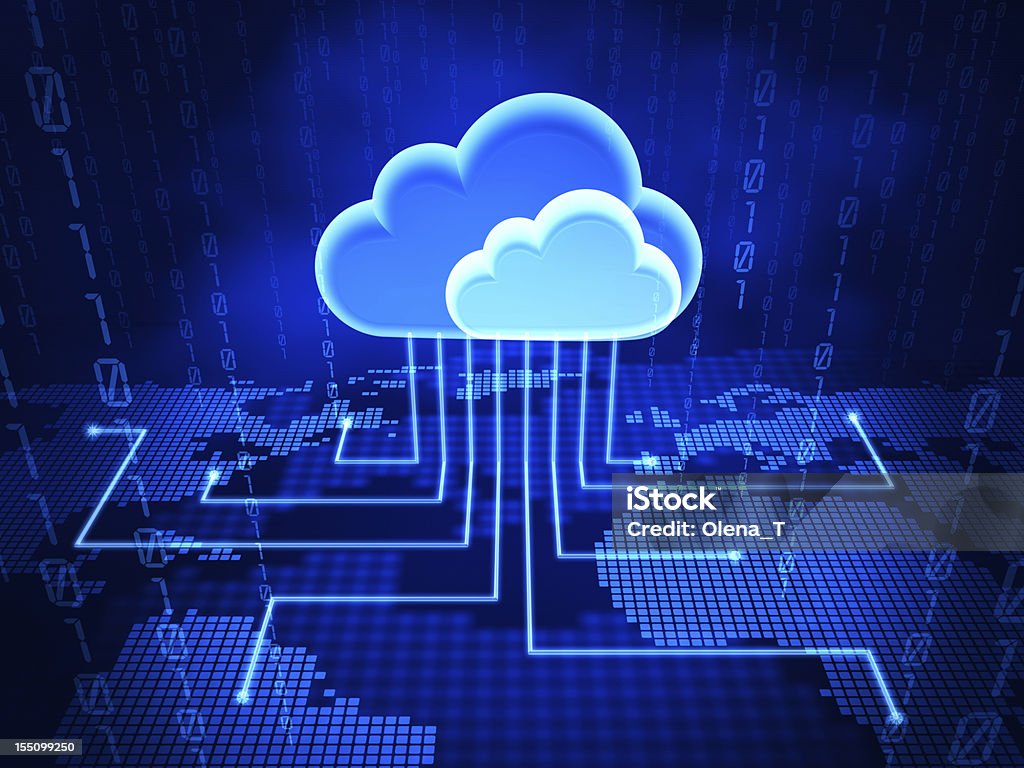 Il Cloud computing - Foto stock royalty-free di Dati