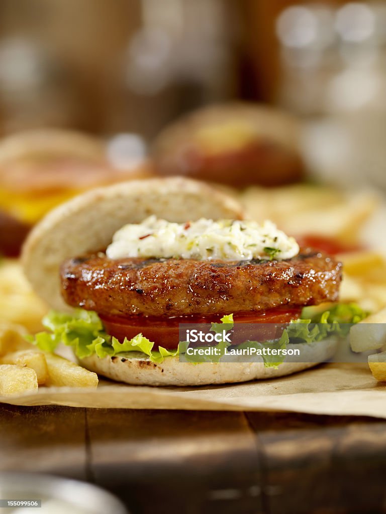 Mini hamburger s - Foto stock royalty-free di Aglio - Alliacee