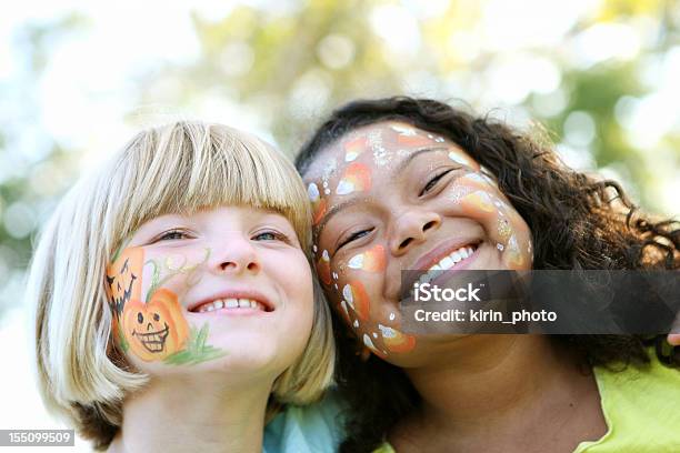 Volto Dipinto Bambini - Fotografie stock e altre immagini di Autunno - Autunno, Festival tradizionale, Pittura per il viso