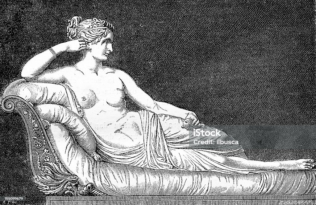La Venere Borghese por Canova - Ilustración de stock de Desnudo libre de derechos