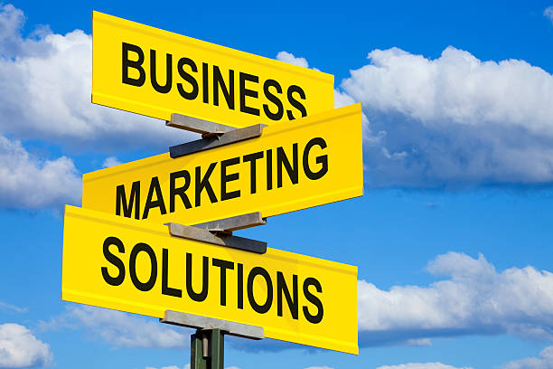 istock Business Marketing Solutions Intersection Sign 155099874