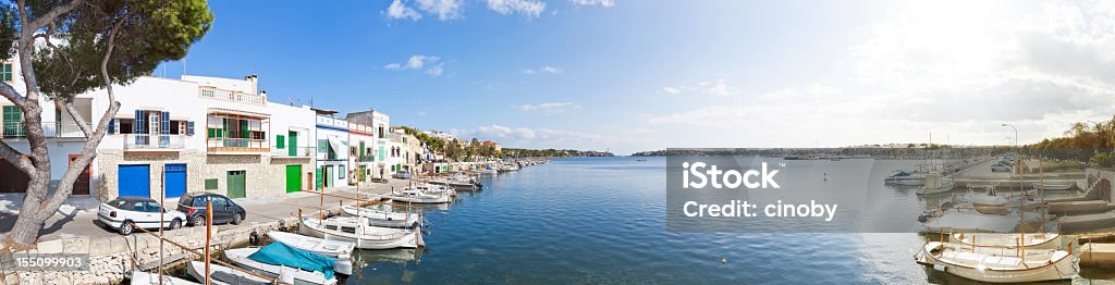 Vecchio Porto di Porto Colom-Maiorca - Foto stock royalty-free di Maiorca