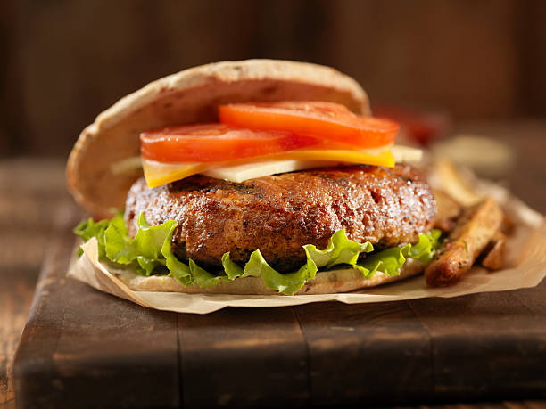 istock BBQ CheeseBurger with Lettuce and Tomato 155100033