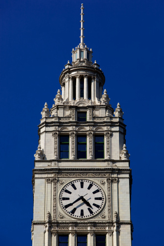 Big Ben, Westminster Bridge on River Thames in London, the UK. English symbol. Lovely puffy clouds, sunny day