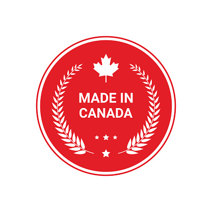 Premium Vector | Made in Canada vector logo badge
