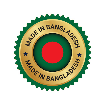 Made in Bangladesh vector trust badge logo design. Made in the Bangladesh logo.