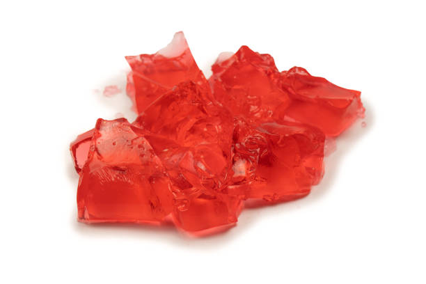 istock Sweet fruit jelly dessert isolated on a white background. 1551066570