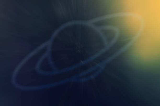 Abstract background with shape of planet saturn